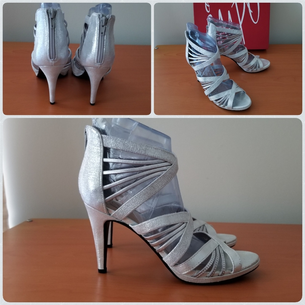 Silver sandals